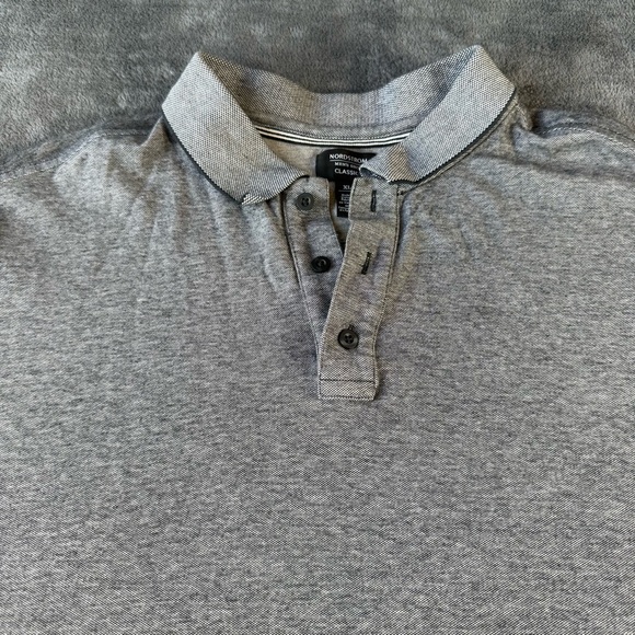 Nordstrom Heather Gray Polo  shirt size xl EUC - Picture 2 of 9